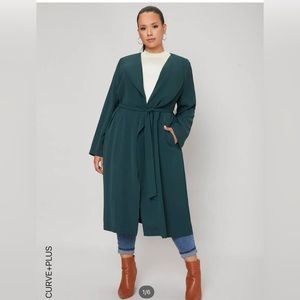 Open front coat.  Women’s plus